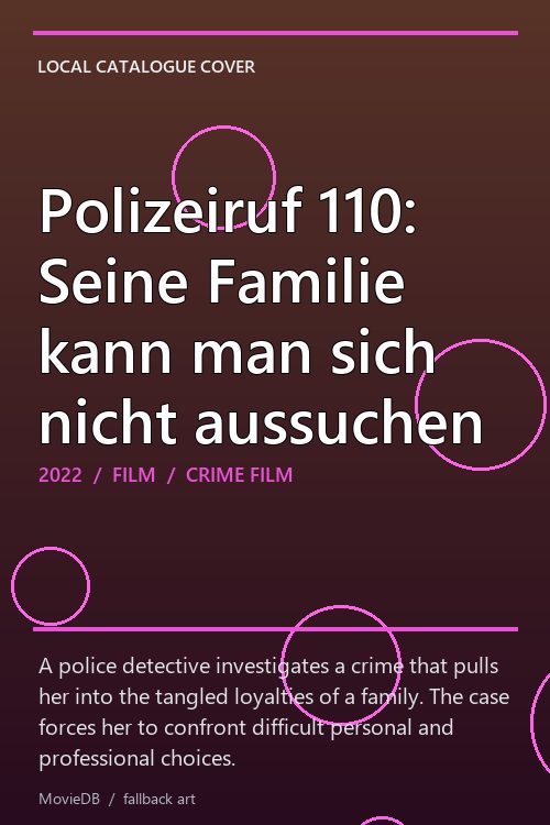 Polizeiruf 110: Seine Familie kann man sich nicht aussuchen poster