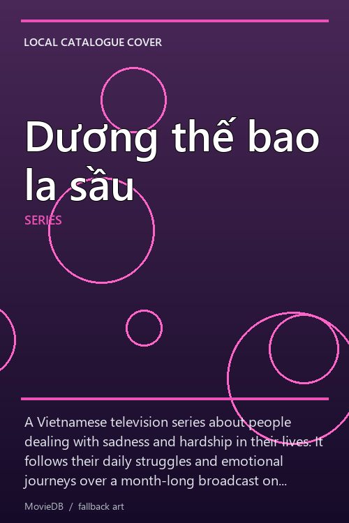 Dương thế bao la sầu poster