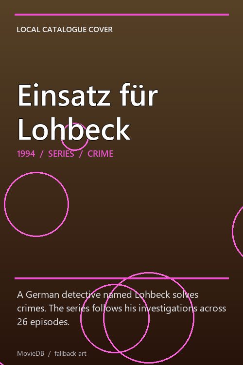 Einsatz für Lohbeck poster