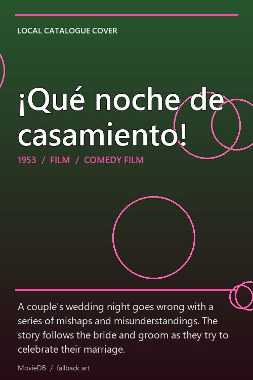 ¡Qué noche de casamiento! poster