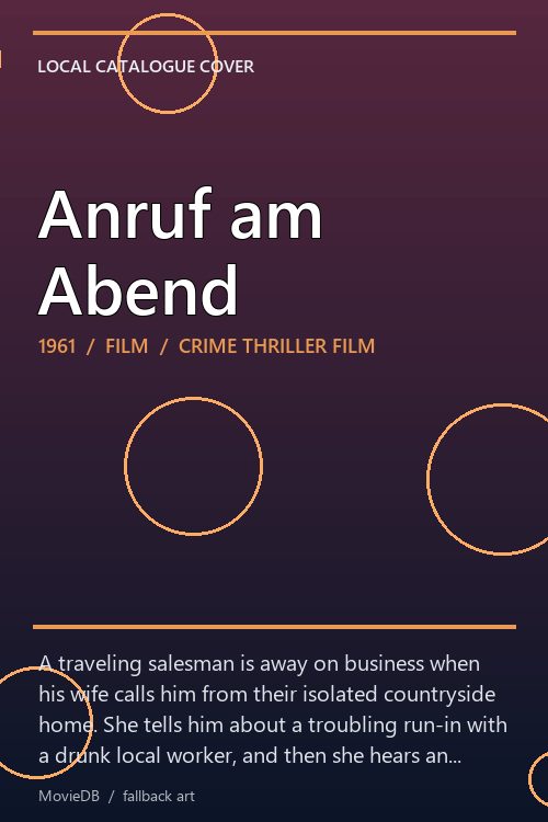Anruf am Abend poster