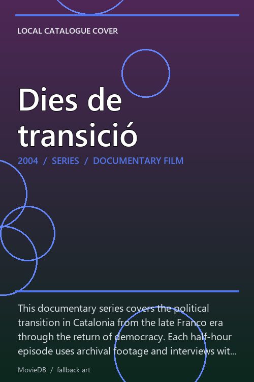 Dies de transició poster
