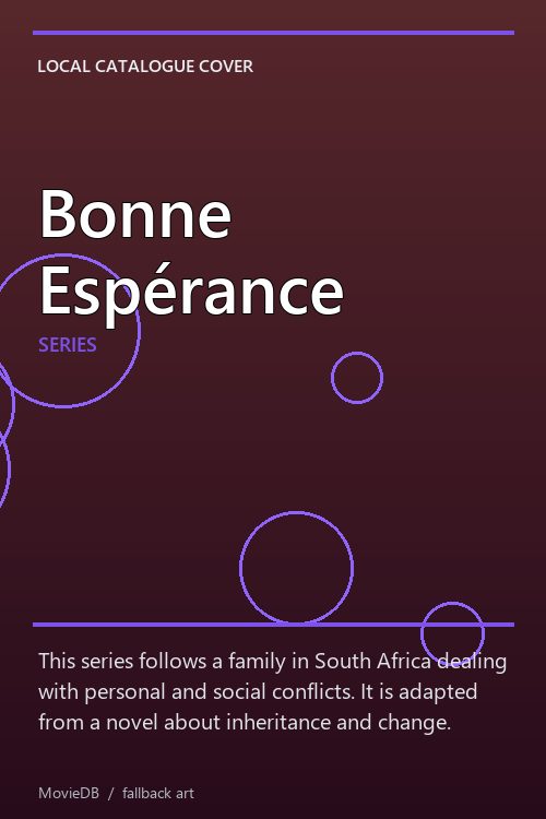 Bonne Espérance poster
