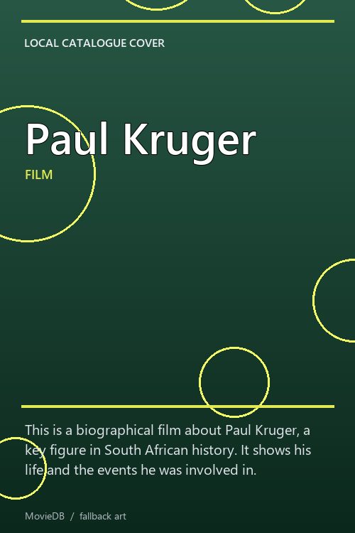 Paul Kruger poster
