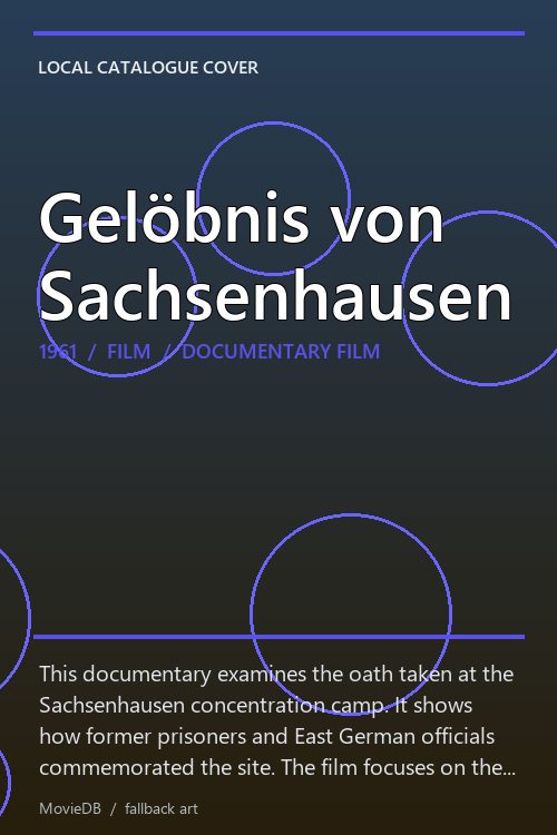 Gelöbnis von Sachsenhausen poster