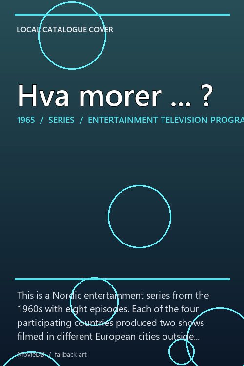 Hva morer ... ? poster
