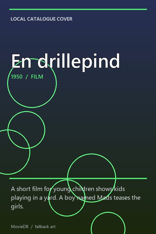 En drillepind poster