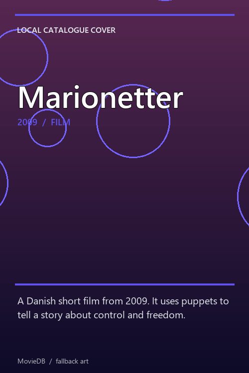 Marionetter poster