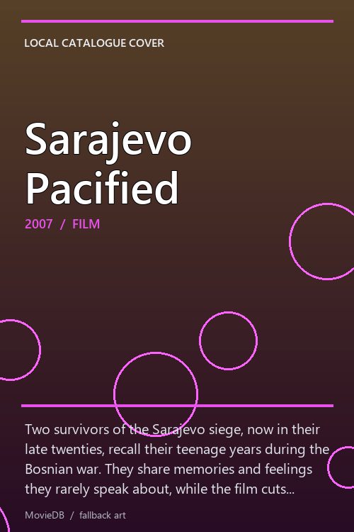 Sarajevo Pacified poster