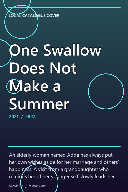 One Swallow Does Not Make a Summer poster