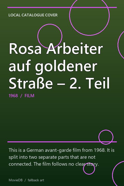 Rosa Arbeiter auf goldener Straße – 2. Teil poster