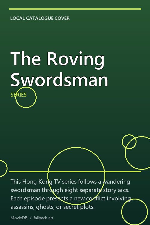 The Roving Swordsman poster