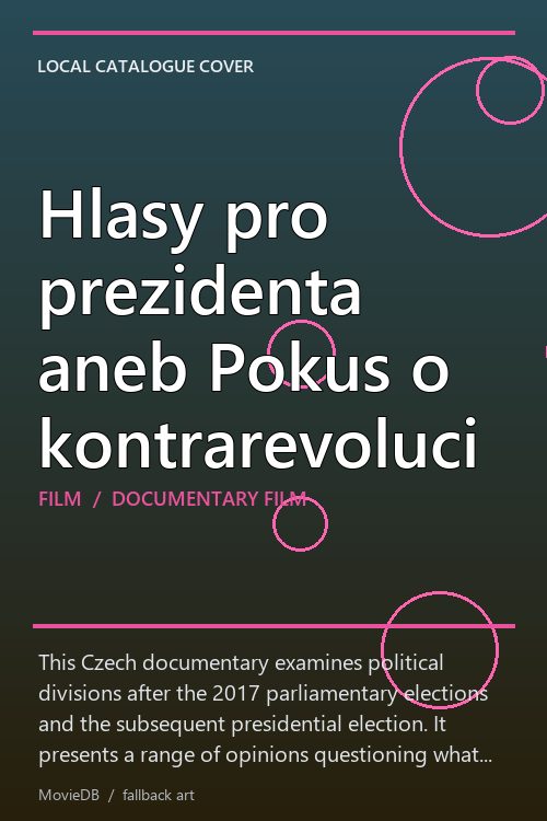 Hlasy pro prezidenta aneb Pokus o kontrarevoluci poster