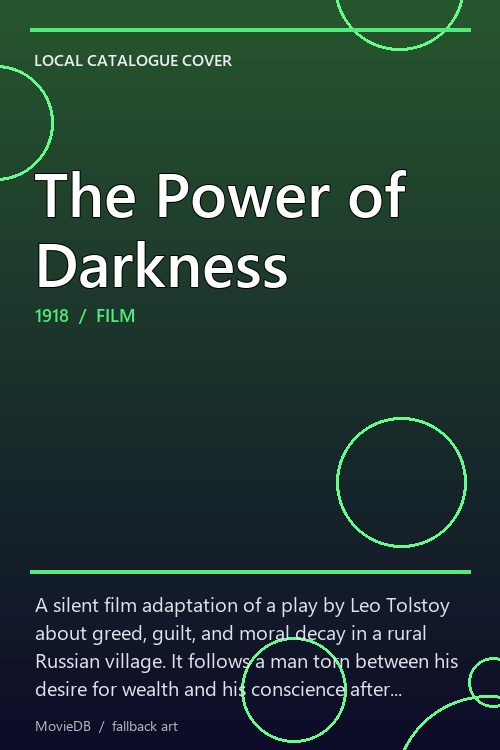 The Power of Darkness poster