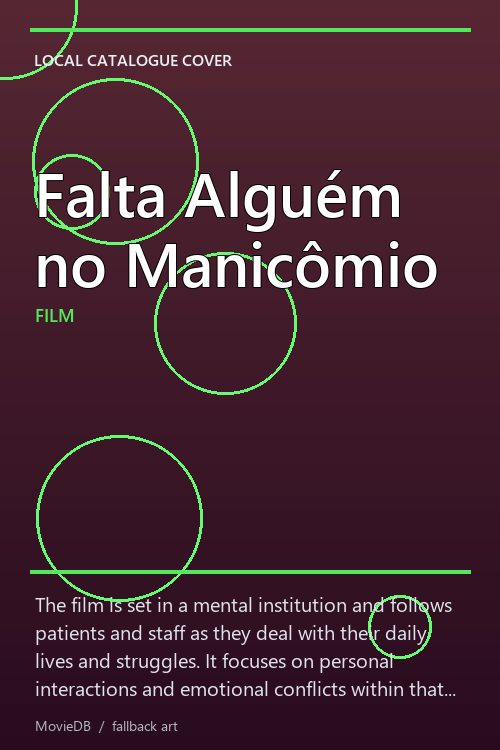 Falta Alguém no Manicômio poster