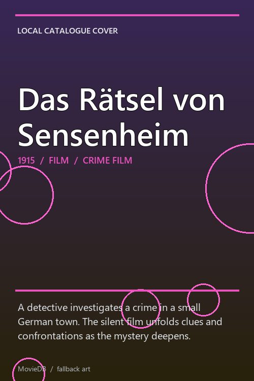 Das Rätsel von Sensenheim poster