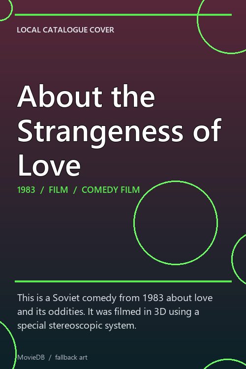 About the Strangeness of Love poster