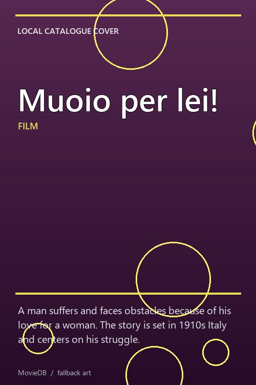 Muoio per lei! poster