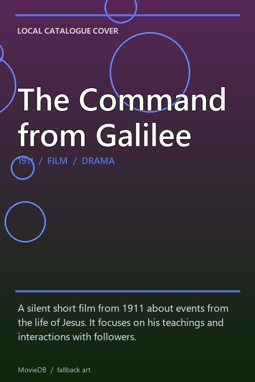 The Command from Galilee poster
