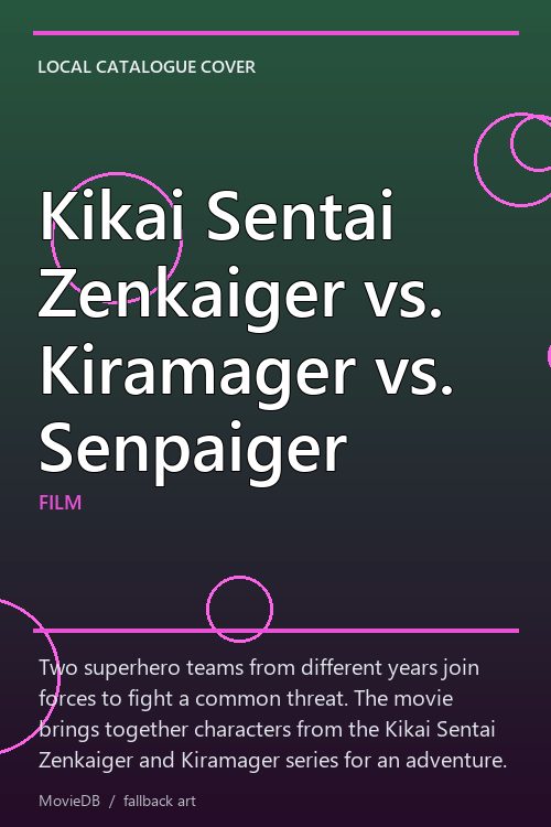 Kikai Sentai Zenkaiger vs. Kiramager vs. Senpaiger poster