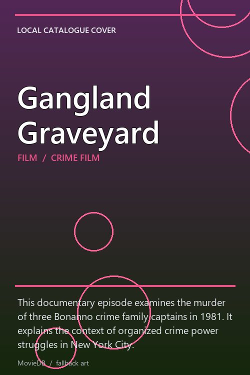 Gangland Graveyard poster