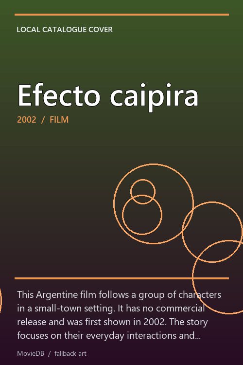 Efecto caipira poster