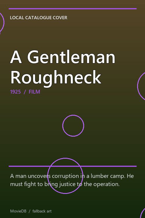 A Gentleman Roughneck poster