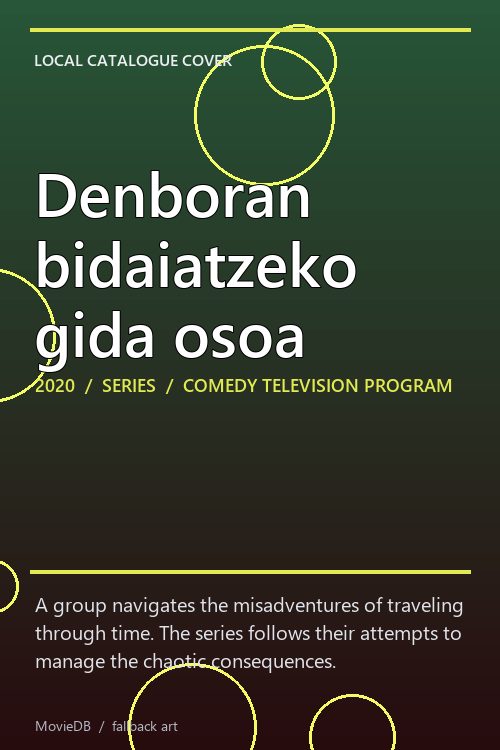 Denboran bidaiatzeko gida osoa poster