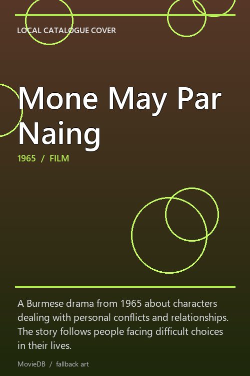 Mone May Par Naing poster