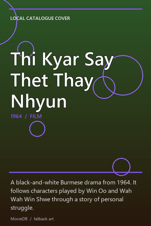 Thi Kyar Say Thet Thay Nhyun poster