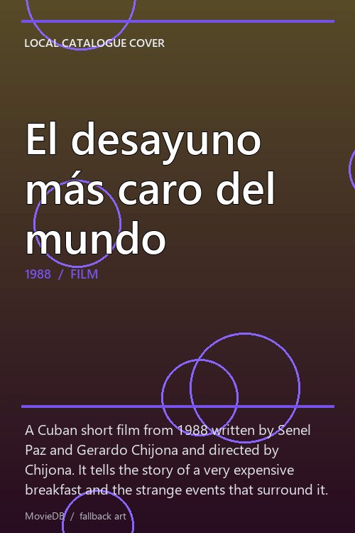 El desayuno más caro del mundo poster