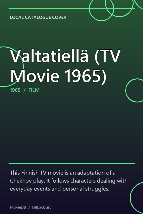 Valtatiellä (TV Movie 1965) poster