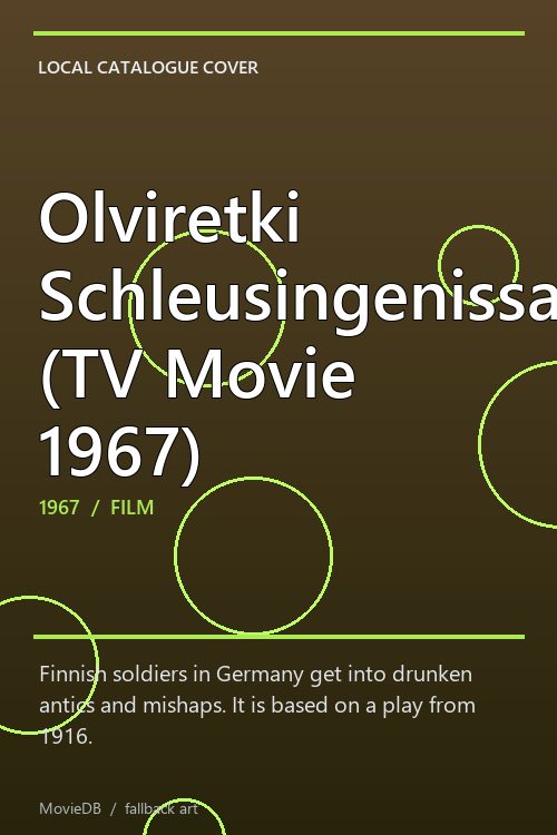 Olviretki Schleusingenissa (TV Movie 1967) poster