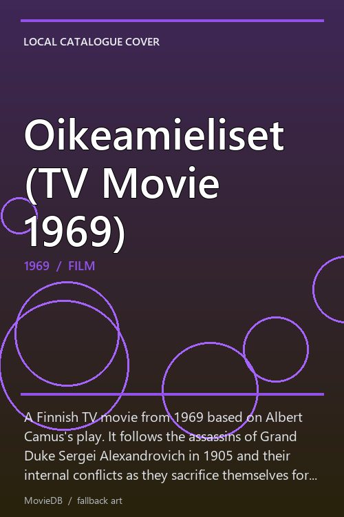 Oikeamieliset (TV Movie 1969) poster