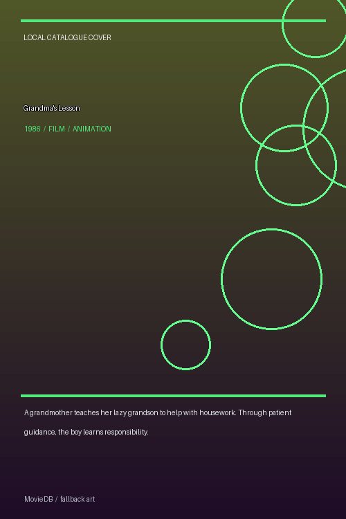 Grandma's Lesson poster