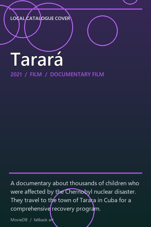 Tarará poster