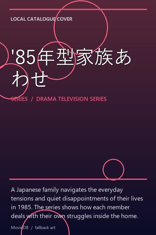 '85年型家族あわせ poster
