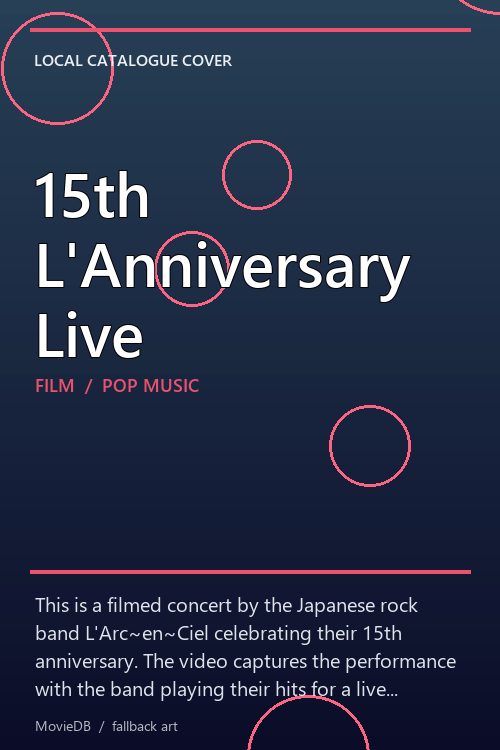 15th L'Anniversary Live poster
