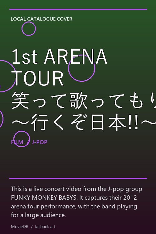 1st ARENA TOUR 笑って歌ってもりあがァリーナ 〜行くぞ日本!!〜 poster