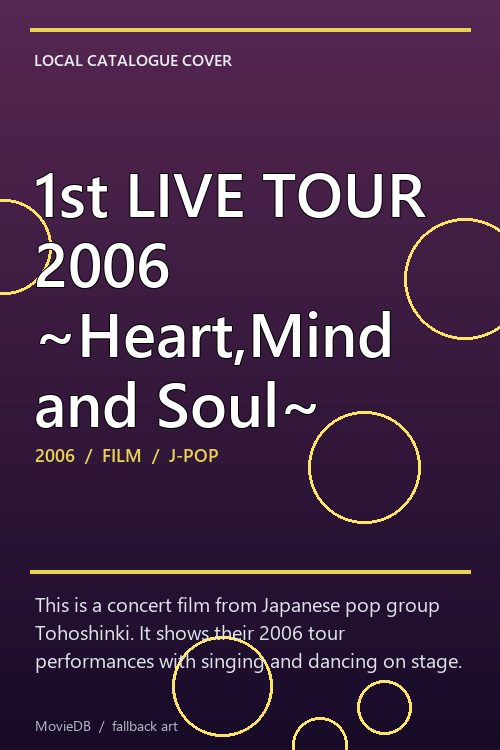 1st LIVE TOUR 2006 ~Heart,Mind and Soul~ poster