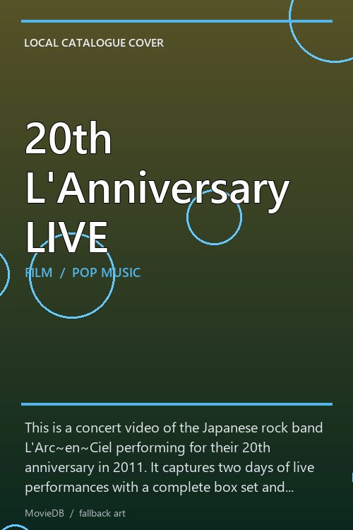 20th L'Anniversary LIVE poster
