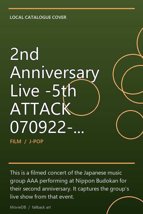 2nd Anniversary Live -5th ATTACK 070922- 日本武道館 poster
