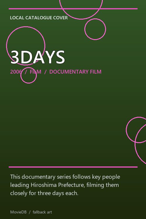 3DAYS poster