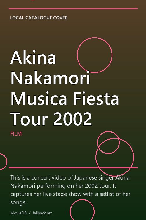 Akina Nakamori Musica Fiesta Tour 2002 poster