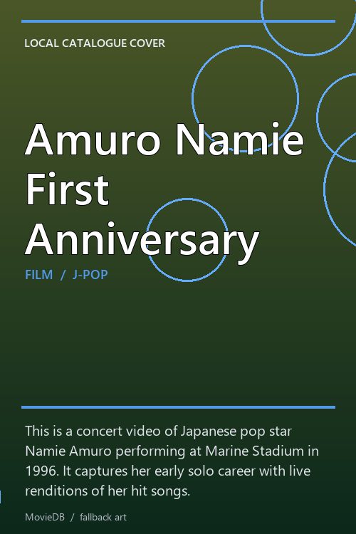 Amuro Namie First Anniversary poster