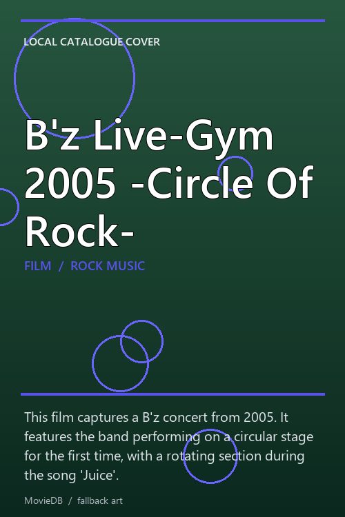 B'z Live-Gym 2005 -Circle Of Rock- poster