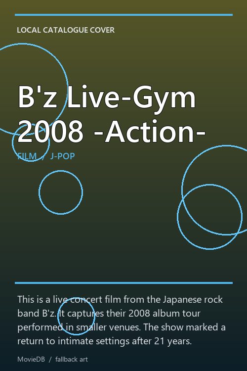 B'z Live-Gym 2008 -Action- poster