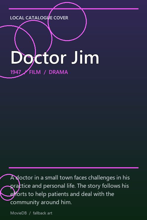 Doctor Jim poster