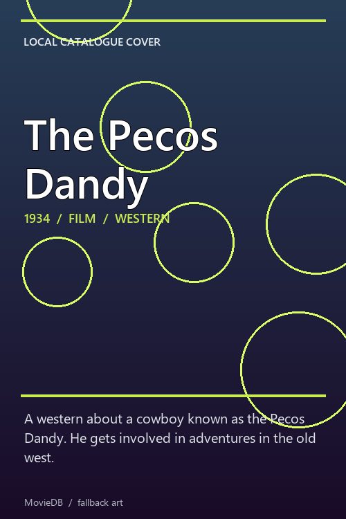 The Pecos Dandy poster