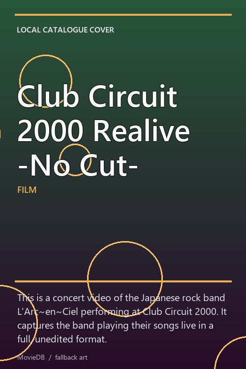 Club Circuit 2000 Realive -No Cut- poster